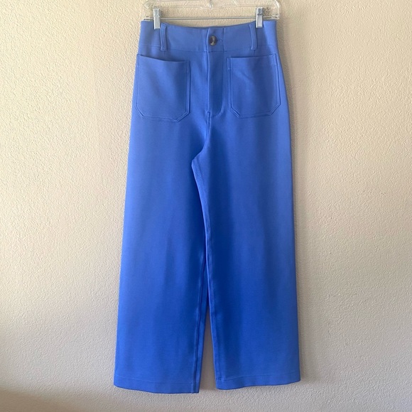 Anthropologie Maeve Colette Knit Full-Length Wide-Leg Pants 27 - Picture 3 of 11